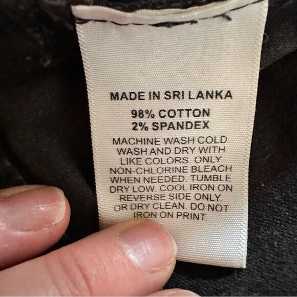 Gap Washed Black Corduroy Jacket Size large Grunge, Goth, 90s - Picture 7 of 8